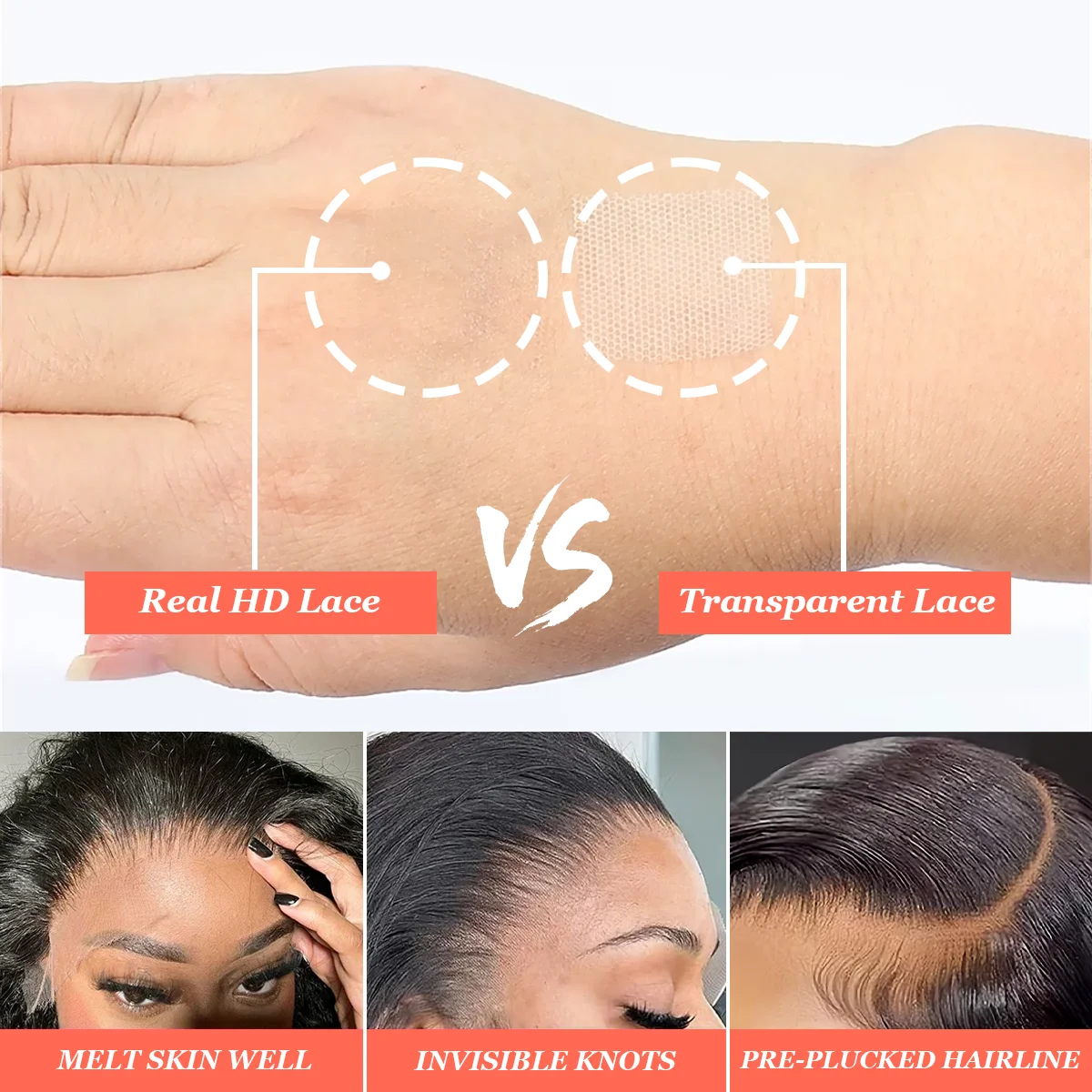 360 5*5 13*4 13*6 HD الدانتيل الشفاف الباروكة الأمامية 36 بوصة 200% الكثافة موجة عميقة قبل قطعها البرازيلي خصلات الشعر المستعار الإنسان للنساء