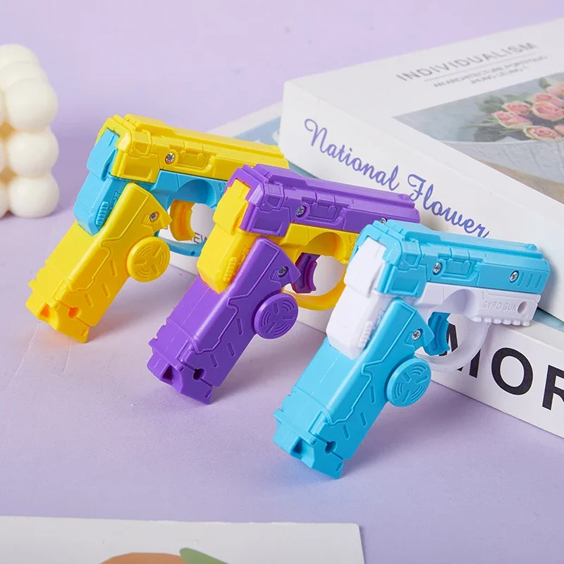 3D Printed Model Gravity Straight Jump Mini Toy Carrot Gun Non-firing Bullet Radish Toy Gun Kid Stress Relief Toy Christmas Gift