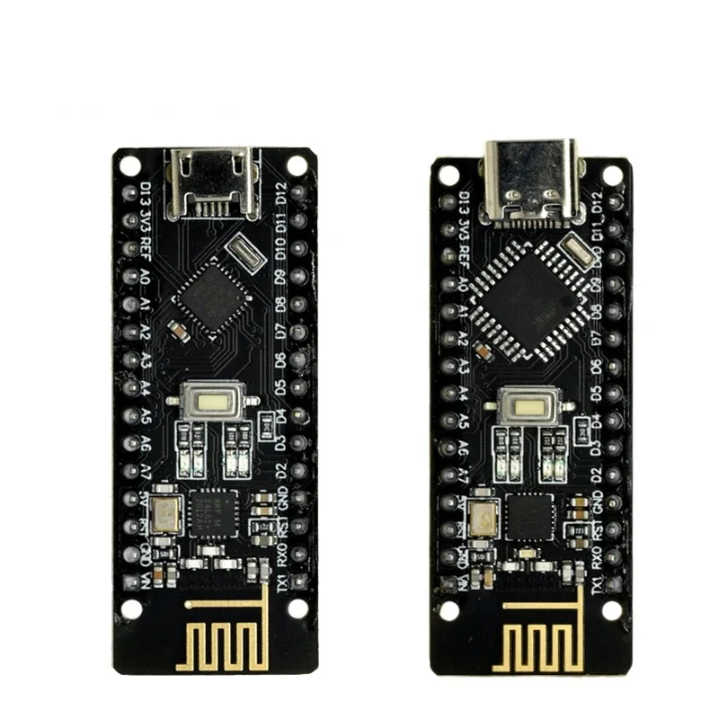 RF-Nano Nano V3.0 Micro USB Board ATmega328P QFN32 5V 16M CH340 Integrate NRF24L01+2.4G Wireless For Arduino