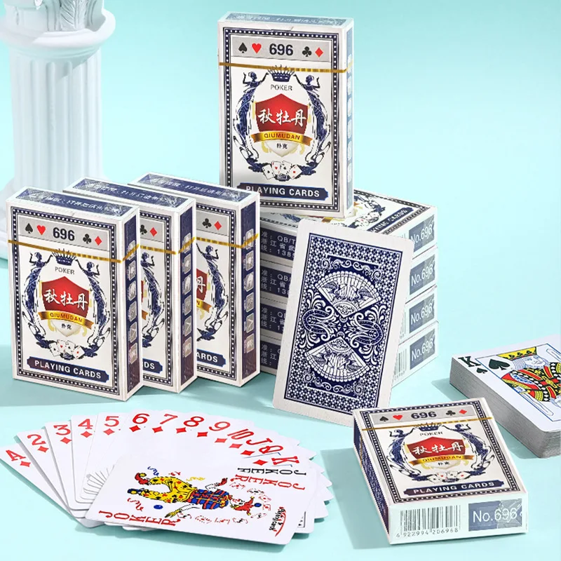 Naipes Juego de baraja de póquer profesional clásico Juegos de cartas de póquer 54 cartas de asustro de baraja PKP04