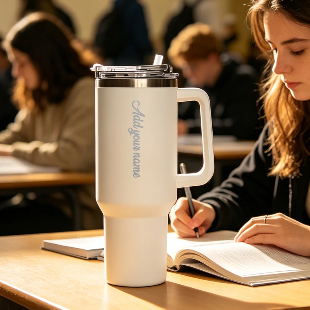 Custom 1200ml Stainless Steel Coffee Cup Travel Thermal Mug Keep Cold Thermos Bottle Tea Coffee Mug Office Business Style Thermo view 6
