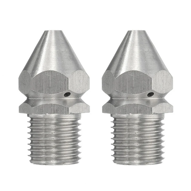 1/2PCS 1/4inch High Pressure Cleaning Nozzles 4 Jet Pipe Cleaning Dredging Nozzle Drain Sewer Spray Nozzle Pipe Dredge Flusher