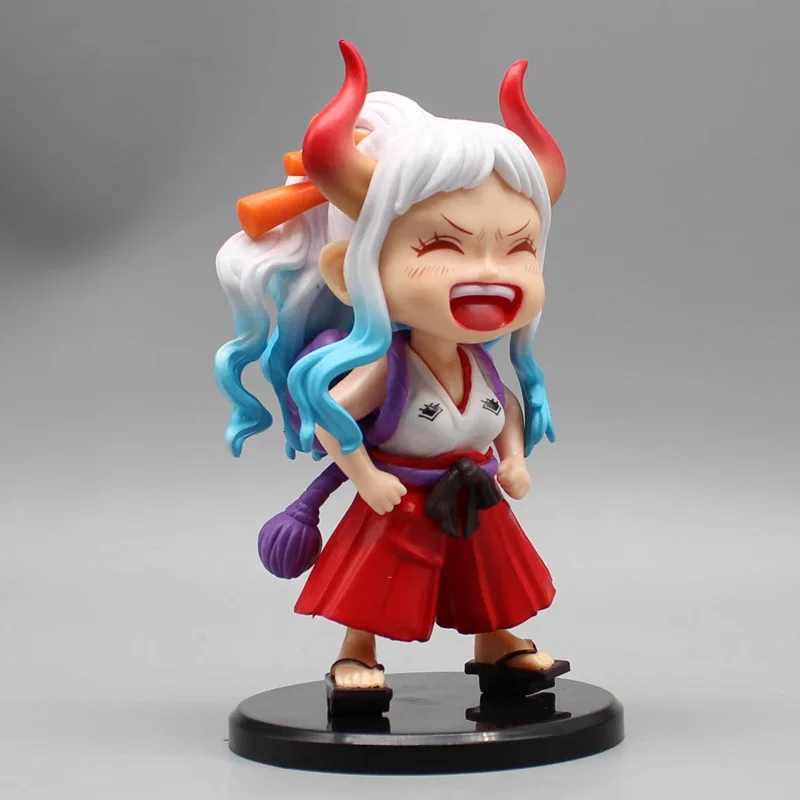 Anime One Piece Q Version Doll Ace Action Figuere Cute Yamato Figurine Gk Laughing Series Toys PVC Collectibles Figures Gift