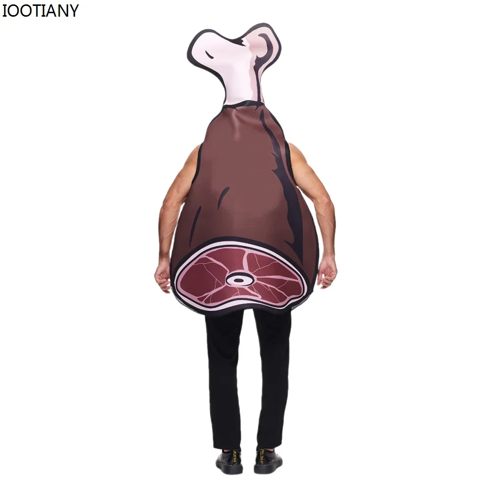 تأثيري جديد هالوين الكبار لحم الخنزير تأثيري حلي العظام اللحوم الإسفنج ازياء بار كرنفال حفلة مرحلة الأداء فستان