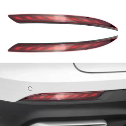 2Pcs Car LED Rear Bumper Light for Geely Coolray Proton X50 2018 2019 2020 2021 Brake Warning Light Turn Signal Lamp Accessories