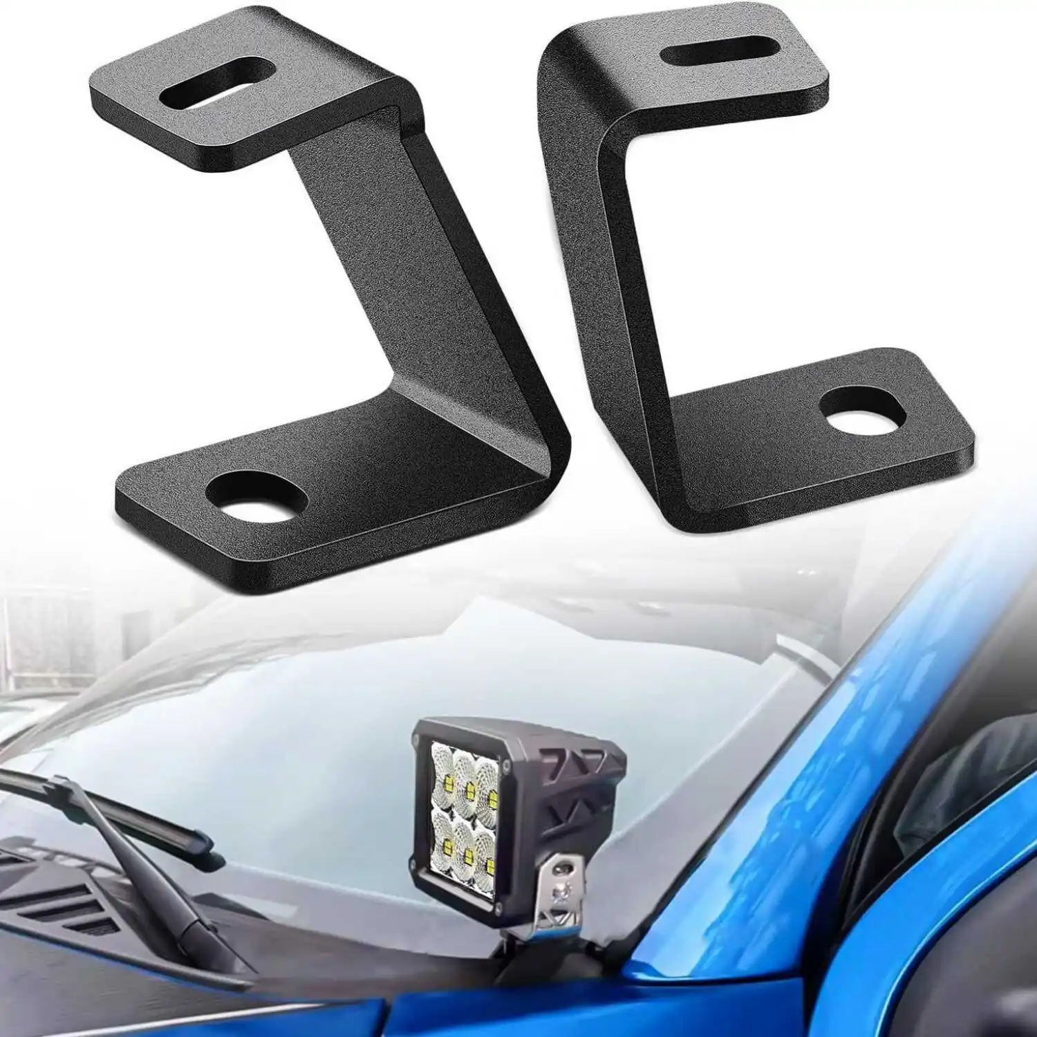 

For Ford 2017-2021 Raptor F-150 A-pillar Bracket Hood Light Mount