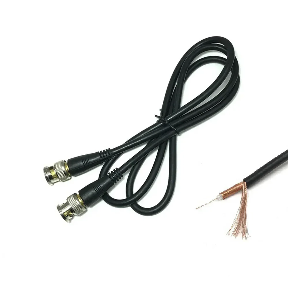 Anpwoo 1M BNC Male To Male Adapter Cable for CCTV Camera BNC Connector Cable Camera BNC Accessories