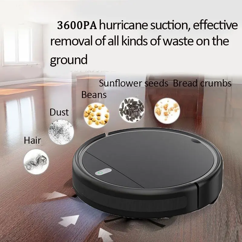 3600PA Robot Vacuum Cleaner Smart Automatic Charging Navigation Area On Map Intelligent Home Appliance Sweeping Robot Sweeper