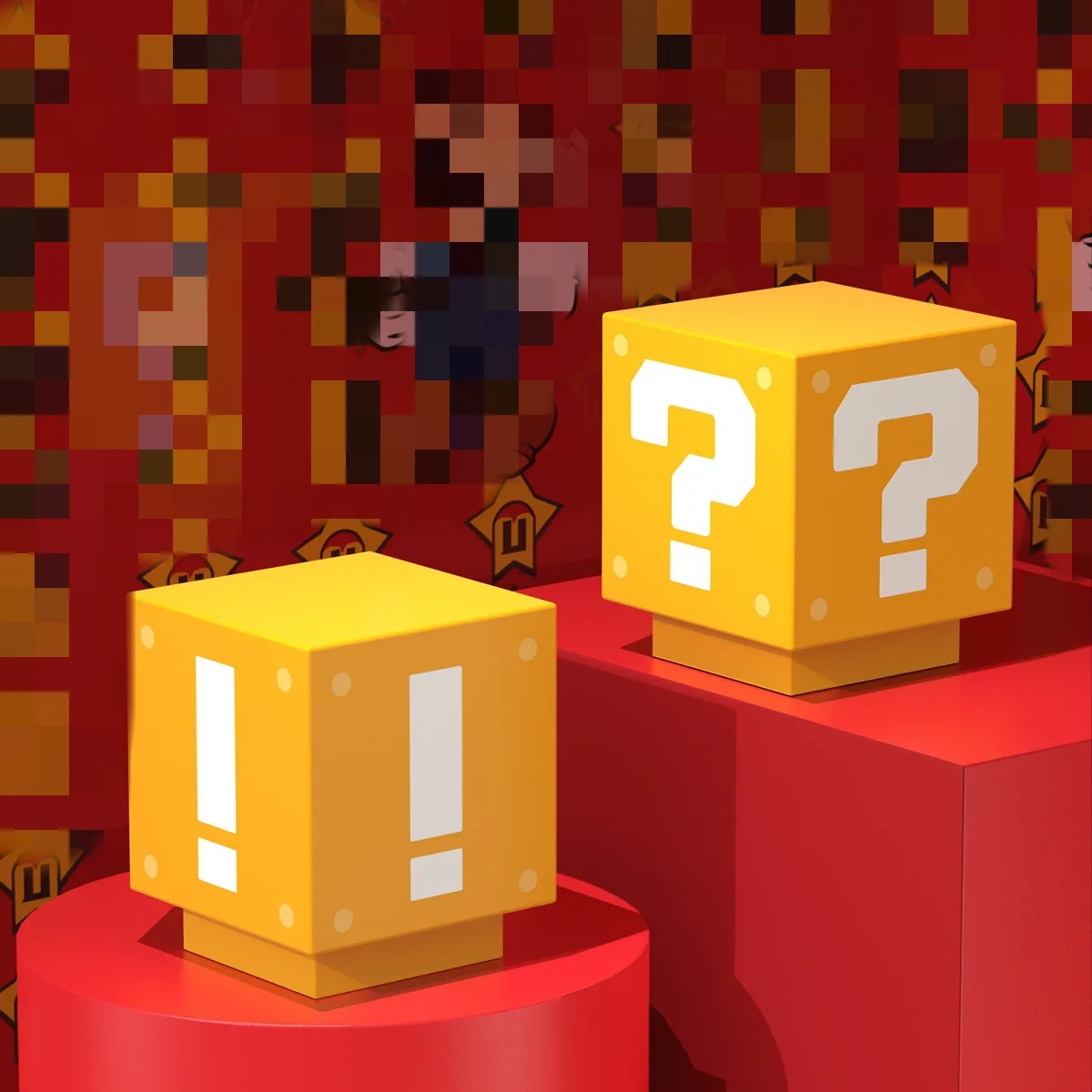 هدية ديكور صغيرة للاعبين، مصباح LED بعلامة استفهام مع صوت للعملات المعدنية، ضوء ليلي USB ممتع بجانب السرير والمكتب #3