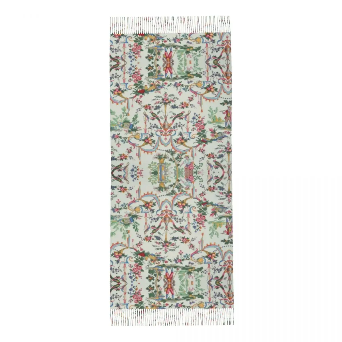 مخصص طباعة العتيقة خمر الفرنسية تويلي دي جوي وشاح النساء الرجال الشتاء الدافئة الأوشحة التقليدية فرنسا الفن شالات يلتف