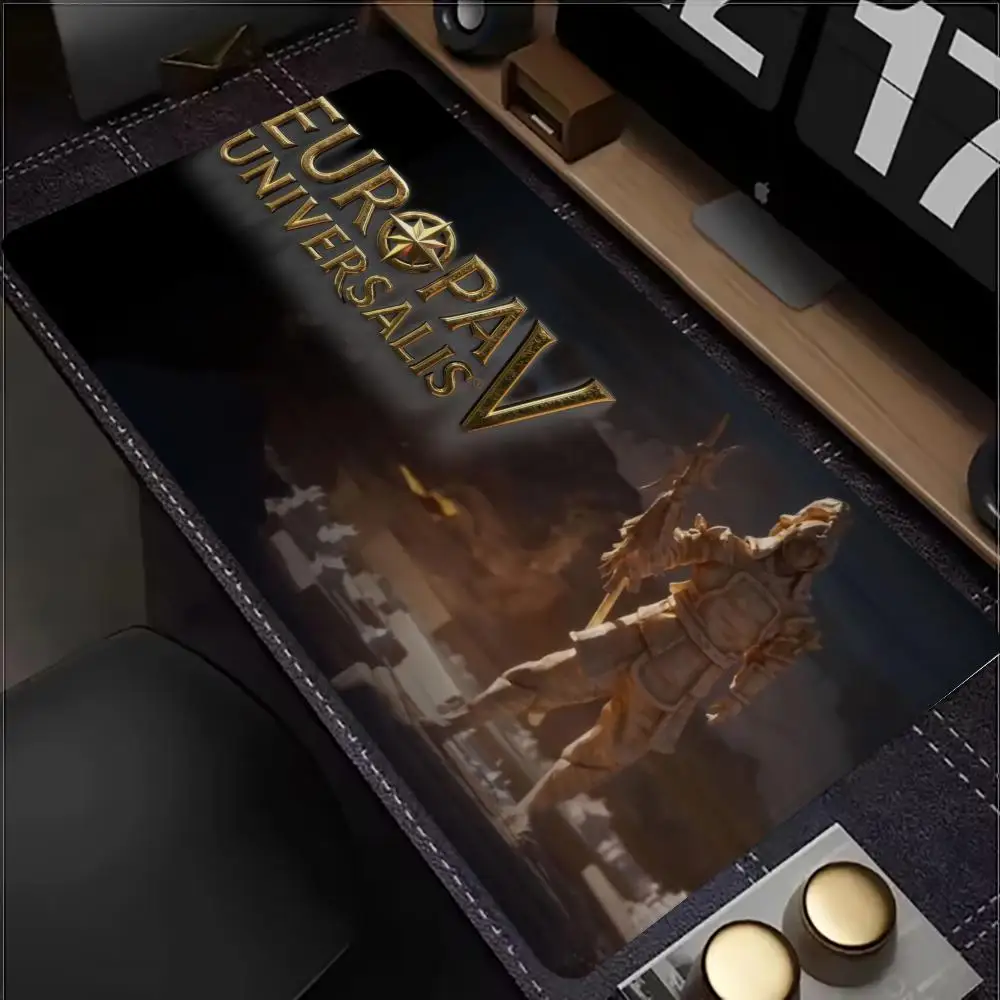 

Новый коврик для мыши E-Europa U_Universalis V XXL, компьютерные аксессуары, большая клавиатура, коврик для ноутбука, настольный коврик, геймерский коврик для мыши, резиновый противоскользящий