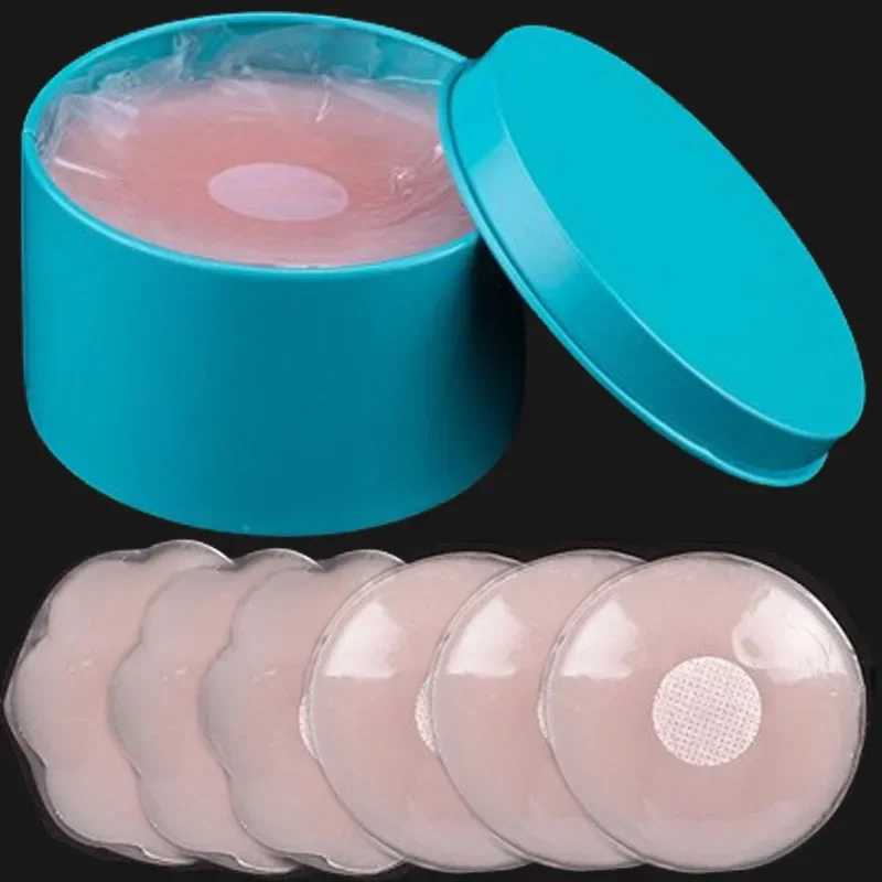 Reusable Women Breast Petals Lift Nipple Cover Invisible Petal Adhesive Strapless Backless Stick on Bra Silicone Breast Stickers