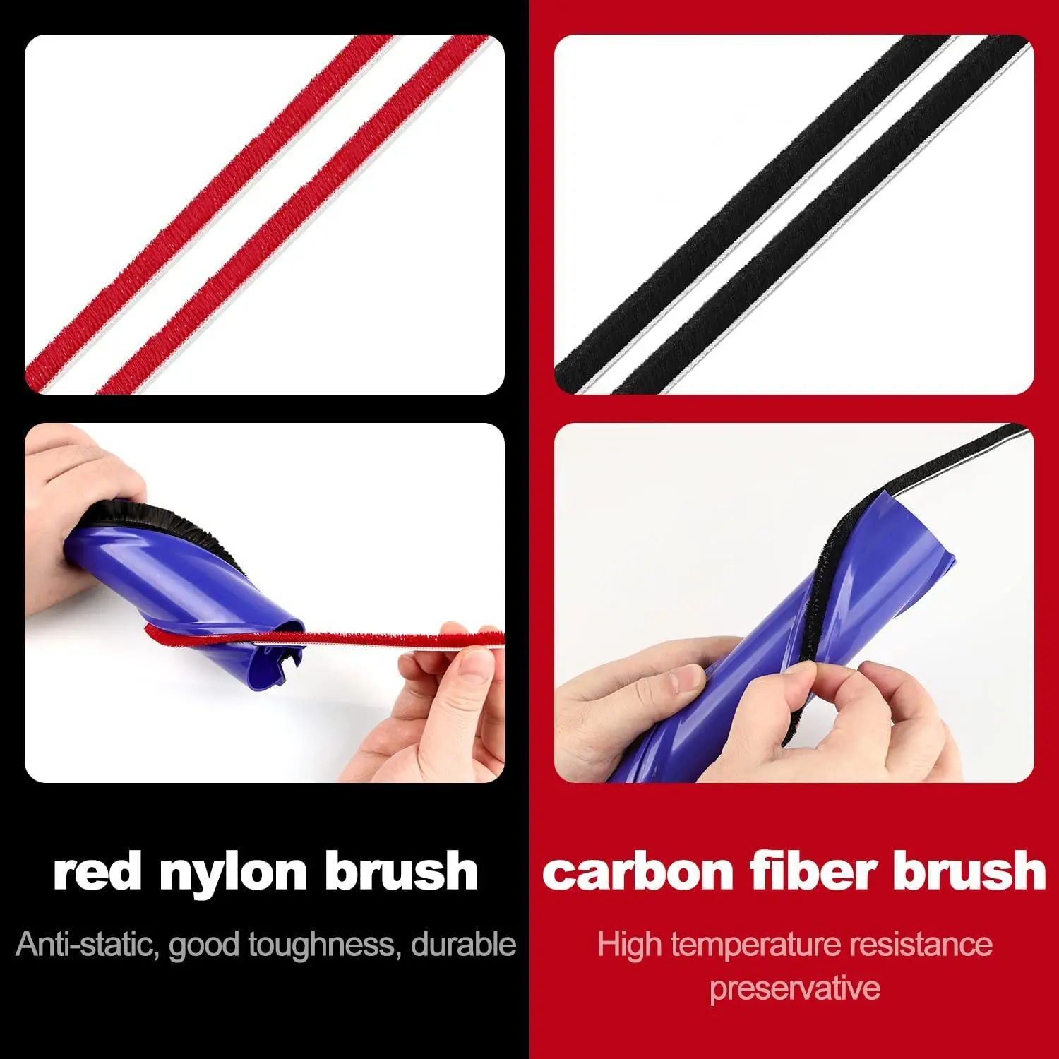 Plush Strips Replacment for Dyson V7 V8 V10 V11 V15 Vacuum Cleaner Rolling Brush Strips, with 1 Screwdriver