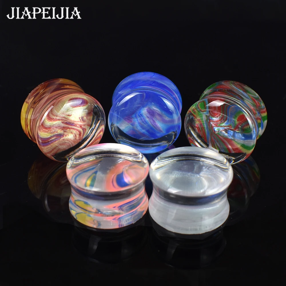 6-50mm 2Pcs Big Size Ear Gauges Tunnels Ear Plugs Stretcher Expander Body Jewelry for Women Men