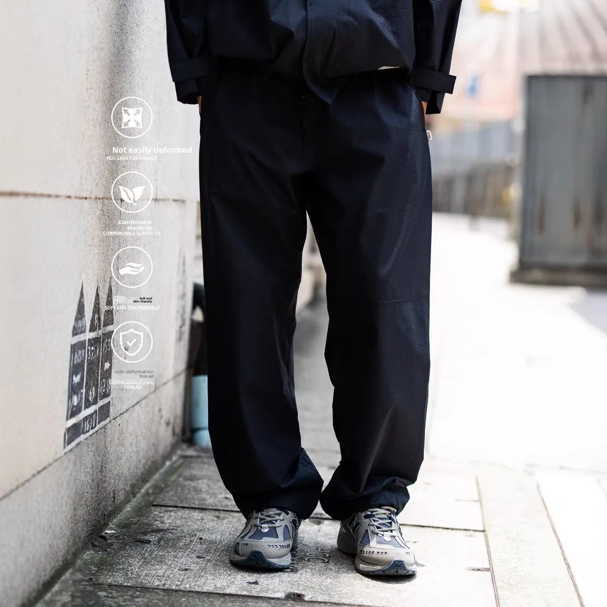 

Мужские повседневные брюки свободного кроя из дышащего быстросохнущего хлопка с завязками, легкие, для активного отдыха, на все сезоны