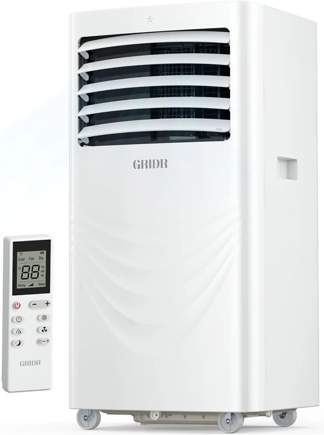 مكيفات هواء محمولة بقدرة 12000 وحدة حرارية بريطانية، وحدة تيار متردد لغرفة النوم مع 4 أوضاع تبريد/مزيل الرطوبة/مروحة ونوم، حتى 400 قدم مربع، 45 ديسيبل كو