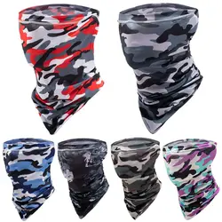 Ice Silk Quick Drying Full Face Mask Sun Protection Neck Gaiter Bike Cycling Balaclava Breathable Outdoor Sport Windproof Scarf