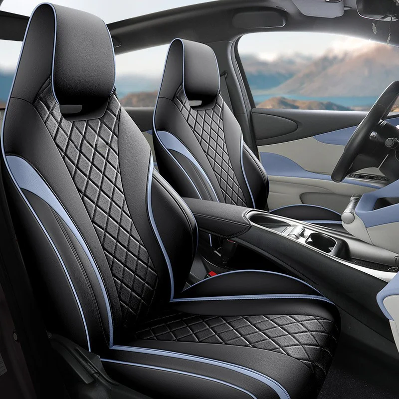 

Специальный чехол на сиденье автомобиля, 5 сидений для BYD Dolphin 2021, 2022, 2023, 2024, 2025, водонепроницаемая кожаная подушка, защита сиденья, чехол на сиденье автомобиля