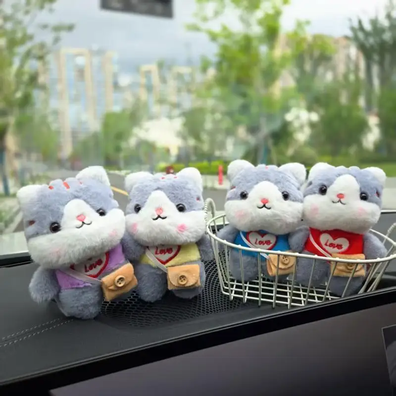 かわいい漫画の動物猫ぬいぐるみキーホルダーペンダントバックパックぶら下げ装飾ギフト