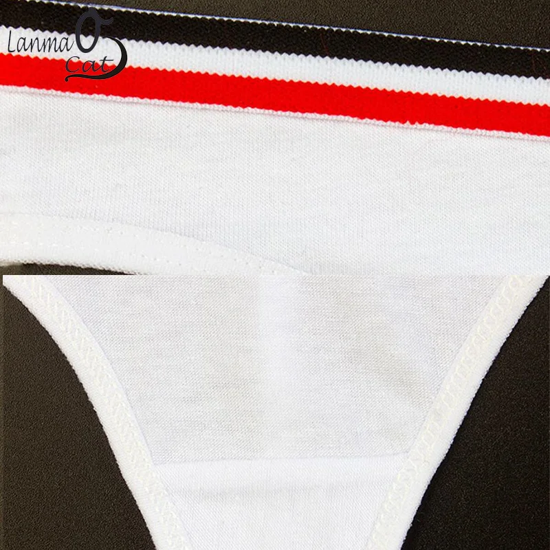 Sexy G String Panty Women Custom Design Print Logo Picture G String Underwear Female Cotton DIY Panty