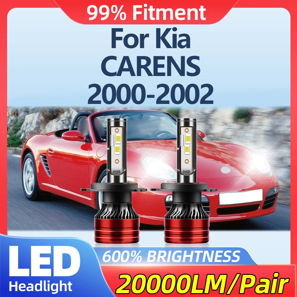 20000LM Super Bright Car Lights Bulbs 120W Canbus LED Headlight 6000K Auto Headlamps 12V 24V For Kia CARENS 2000 2001 2002