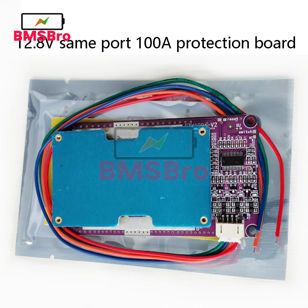 BMS 4S 100A 3.2V Lifepo4 Battery Cell Packs Charging Protection Board Motorcycle Inverter PCB Board Circuit Braeker Same Port