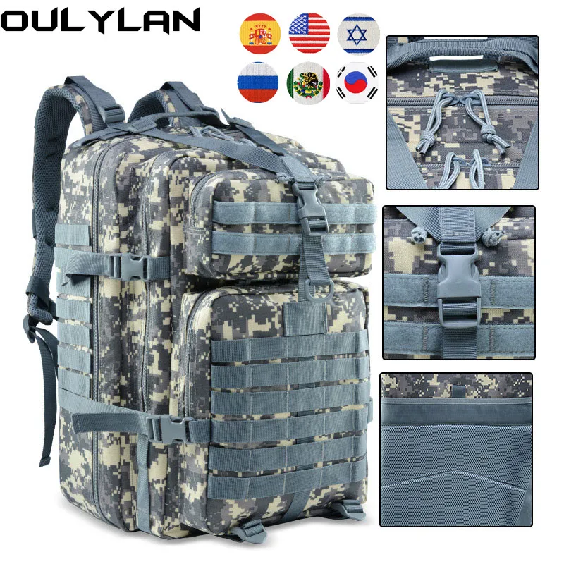 

Oulylan 50/30L Camping Tactical Backpack Men Sports Large Capacity Hunting Backpacks For Trekking Waterproof Rucksack