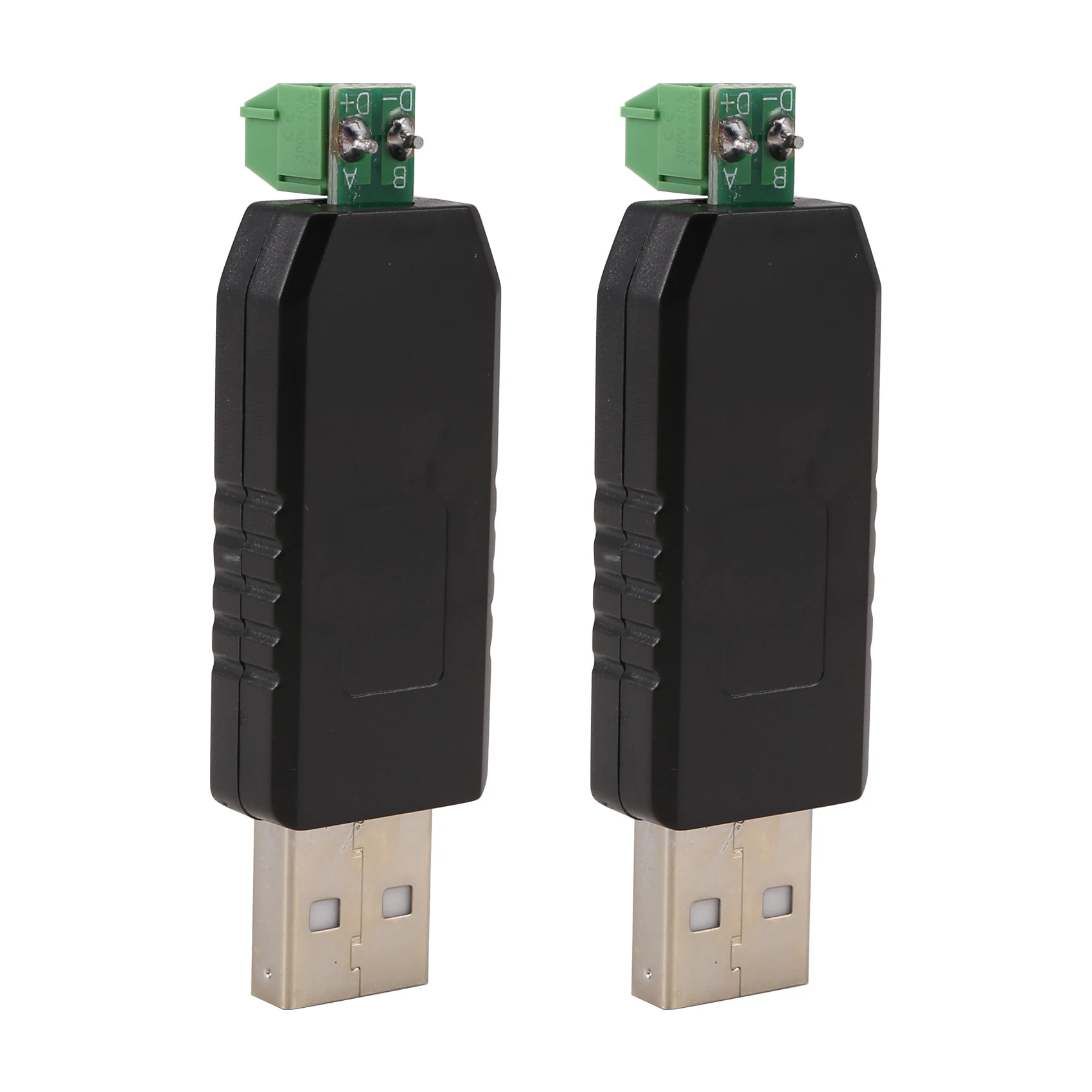 DT51 2x PC USB to RS485 for RS-485 Interface Converter Serial Adapter Compatible + PLC Black