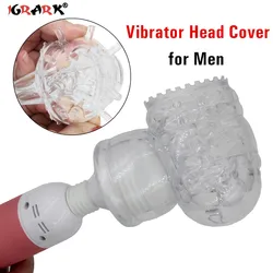 G-Spot Vibrator Clitoris Stimulator Magic Wand Attachments AV Rod Head Cap Adult Sex Toys for Women Men Airplane Cup Head Cover