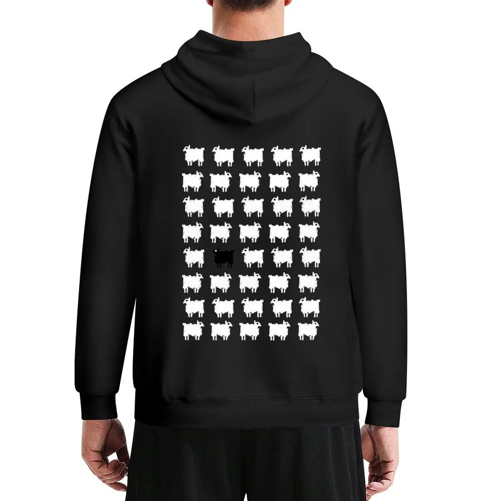 

Princess Diana's Iconic Black Sheep Sweater Jumper Pattern Editon Hoodie clothes for men winter clothes graphic hoodies