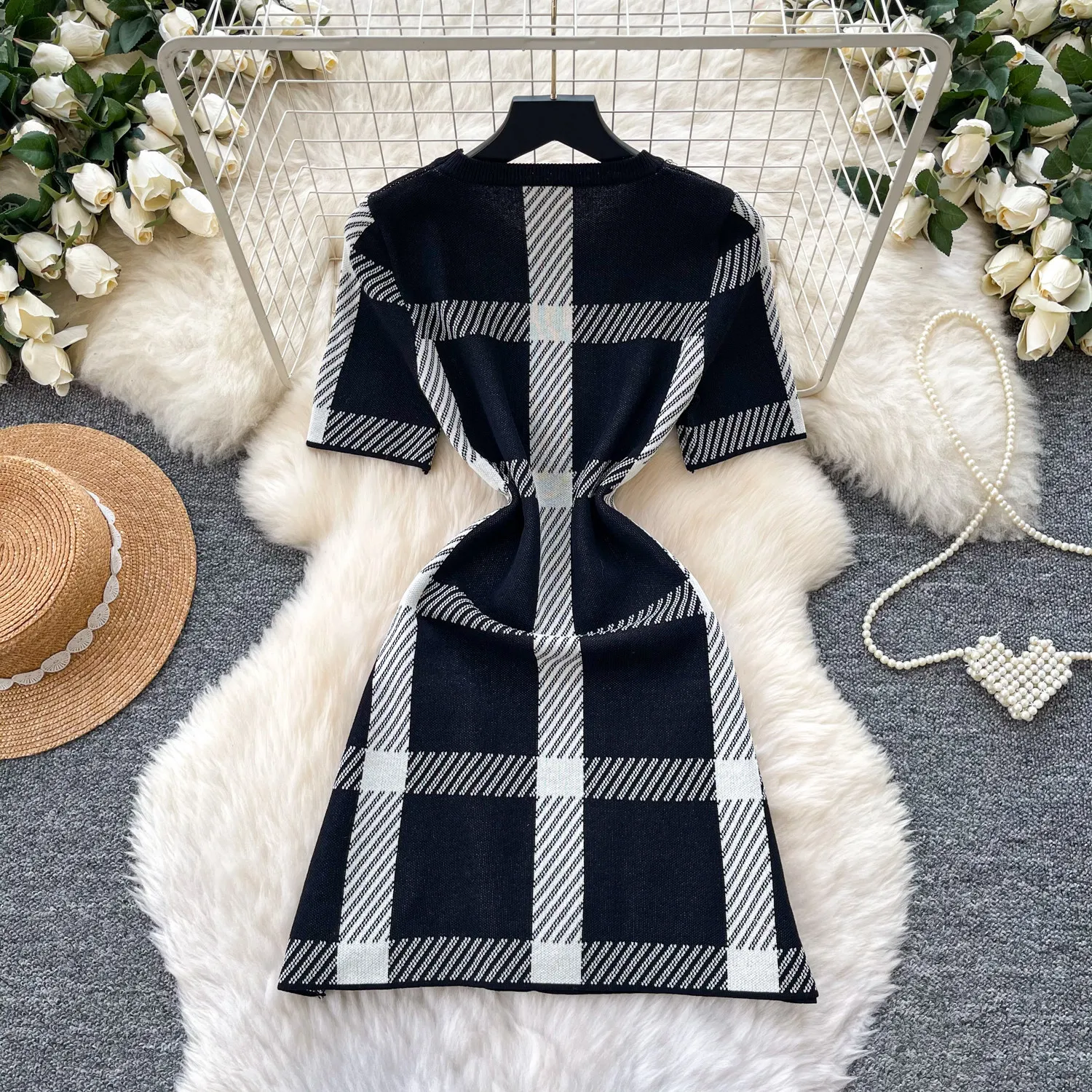 

Short Dress Women Dresses Sexy Vestidos Y2k Streetwear Round Neck Hip Wrap Elegant Party Night Work Tight Waist Slim Fit 2026