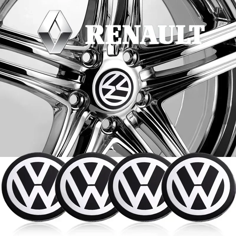 

4PCS 56mm 65mm Car Wheel Center Hub Emblem Sticker for VW Volkswagen Golf Polo Passat Touran Jetta accessories