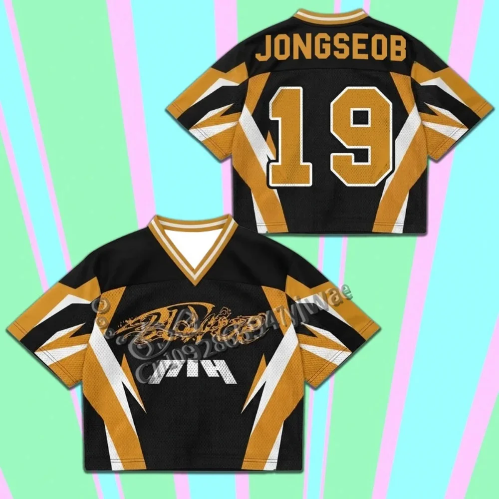 Summer Men's Women's P1harmony Blow Up Jersey Fan Gift Short Sleeve Casual T-shirt Tops Kpop Fans Gift