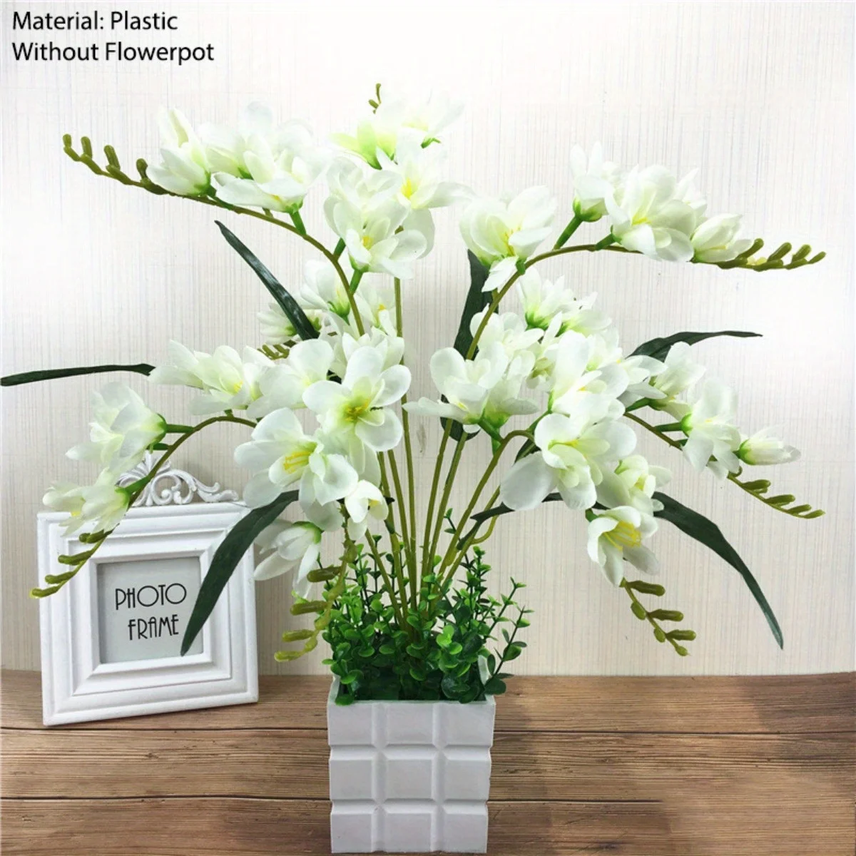 1Pc Artificial Orchid Flower Without Flower Pot Household Wedding Flower Arrangement Flower Art Orchid Home Wedding Decoration