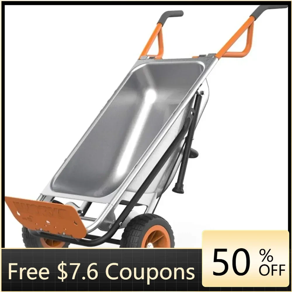 Aerocart 8-in-1 Yard Cart / Wheelbarrow Freight Free Wheels Trolley Electric Scooter Bollerwagen Camping Wagon Garden Trolleys