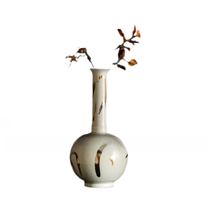 

New Chinese style, tea room study, combination soft decoration, display, ceramic soft decoration ornament