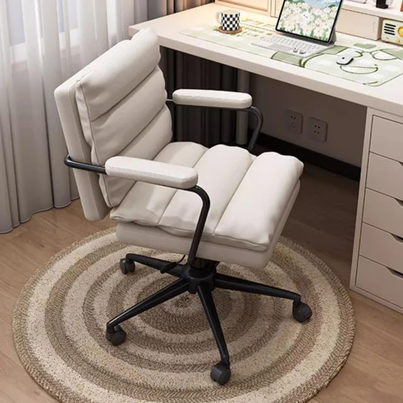 Silla de oficina giratoria con reposabrazos para Gamer, asiento de juego moderno para dormitorio, mueble Individual romano, escritorio oficial