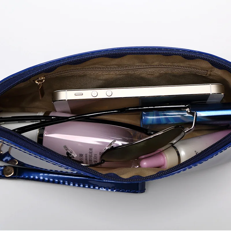Fashion PU Leather Portable Small Makeup Bag Zipper Women Cosmetic Bag Toiletries Organizer Female Storage Makeup Cases Purse