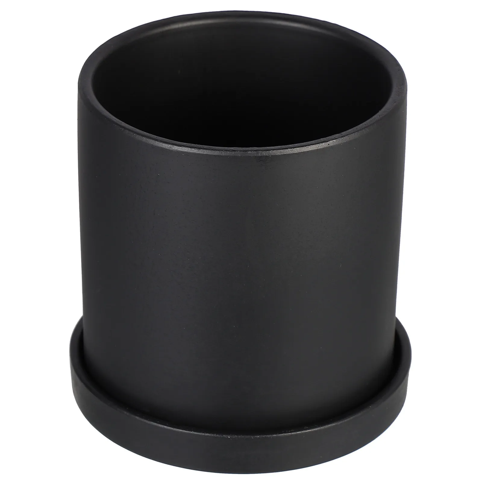 

1 шт. керамическое кашпо для суккулентов, современный простой дизайн, высококачественный прочный материал, в комплекте поддон для воды, идеально подходит для использования в помещении.