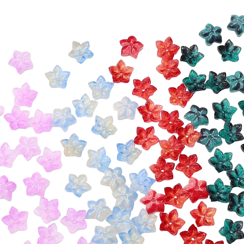 

13x12mm 10pcs Glass beads with pointed corners Crystal Glass Beads For DIY Bracelets Necklace Headwear Accessories