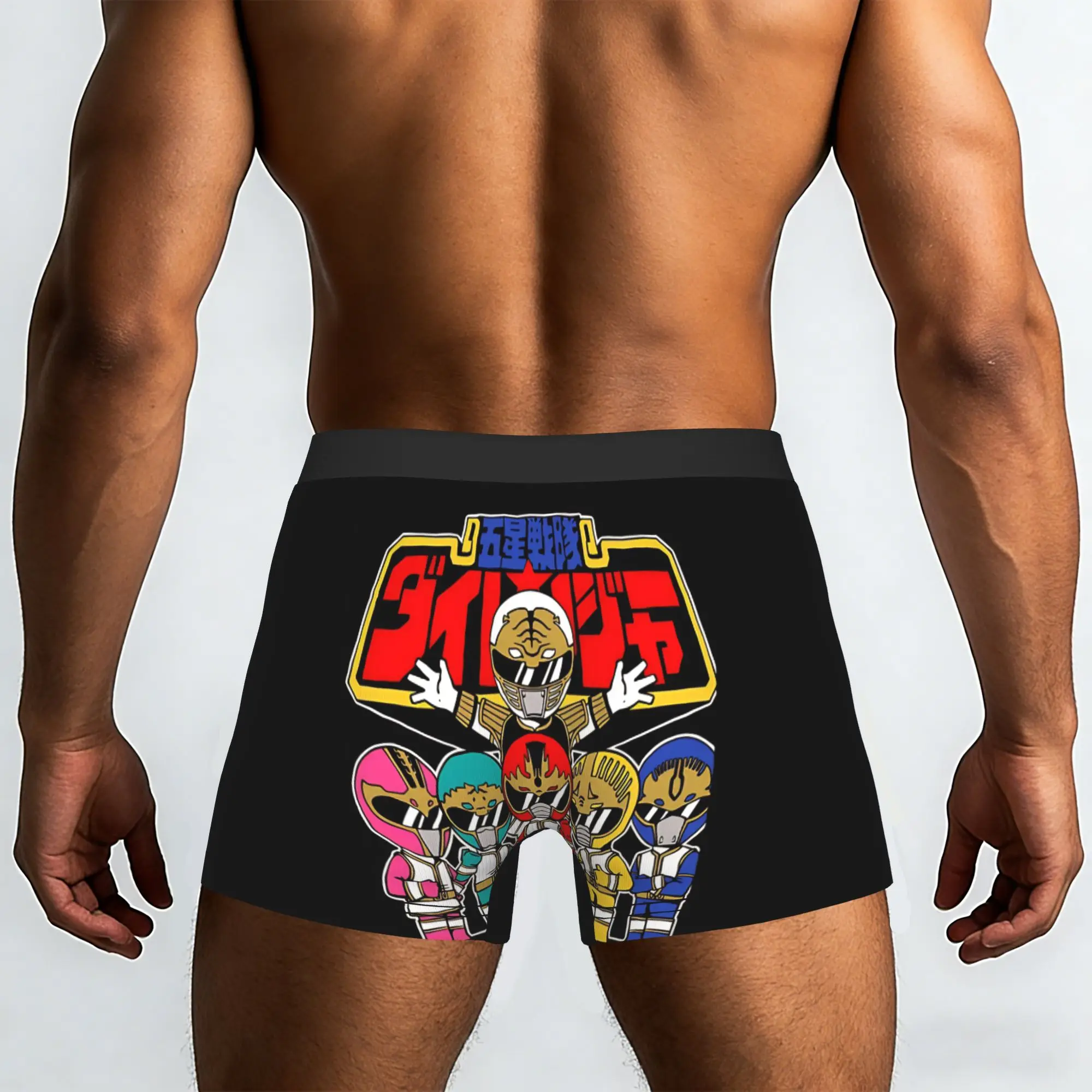 Dairanger  Bandai Super Sentai Series Underpants Breathbale Panties Male Underwear Print Shorts Boxer Briefs