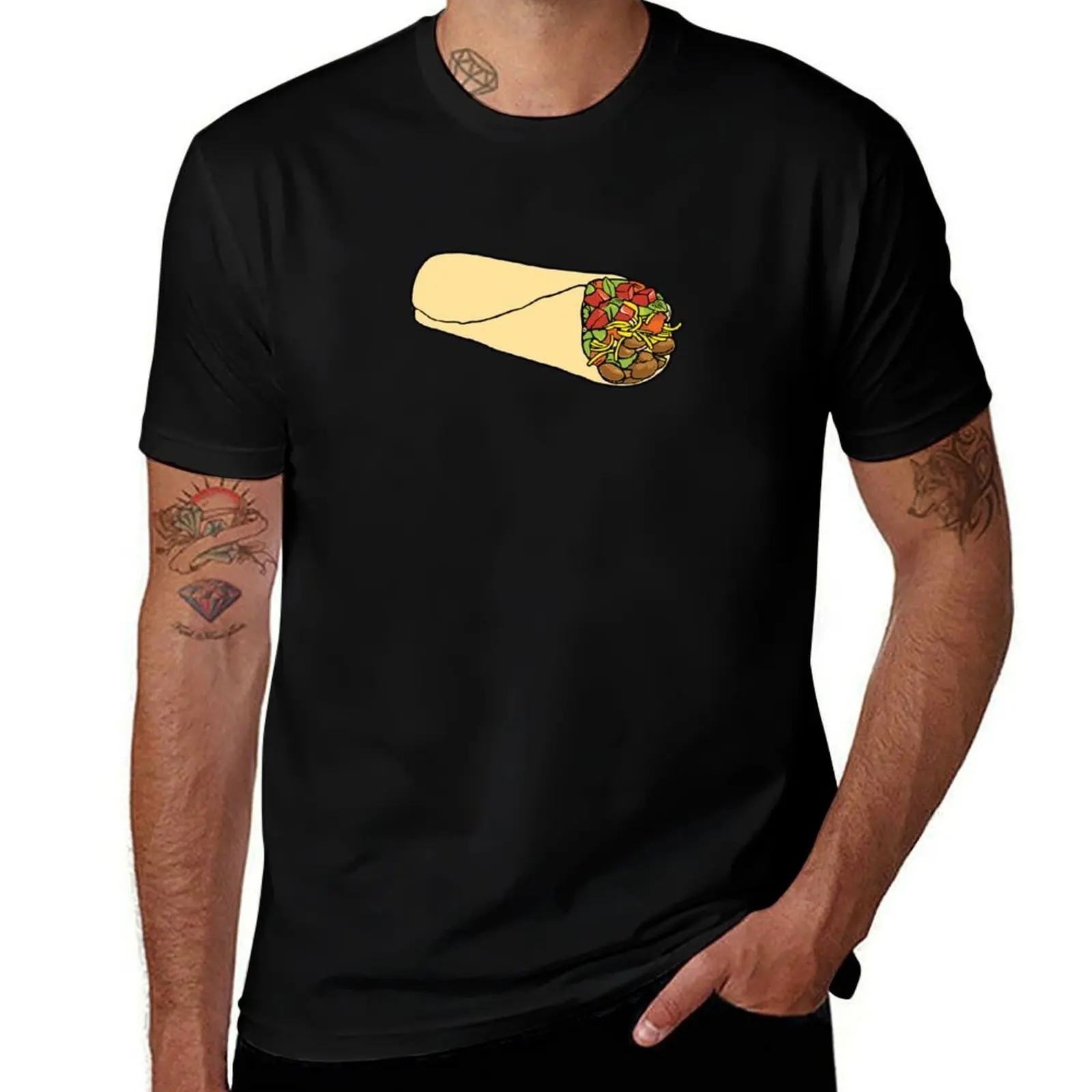 

burrito T-Shirt cotton tshirt 100% man t shirt designer T-Shirt
