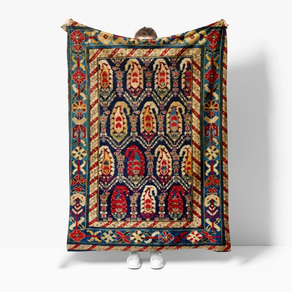 

Turkish Vintage Persian Style Ethnic Embroidered Rug Kilim Area Rug Cushion Cover Home Decor Gift