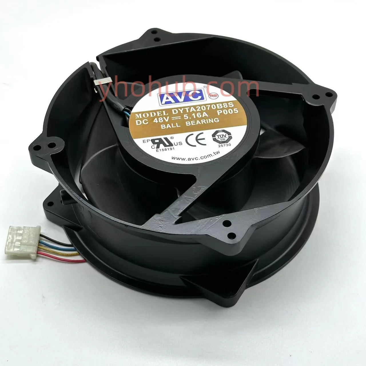 AVC DYTA2070B8S P005 Server Cooling Fan DC 48V 5.16A 200x200x70mm 4-wire