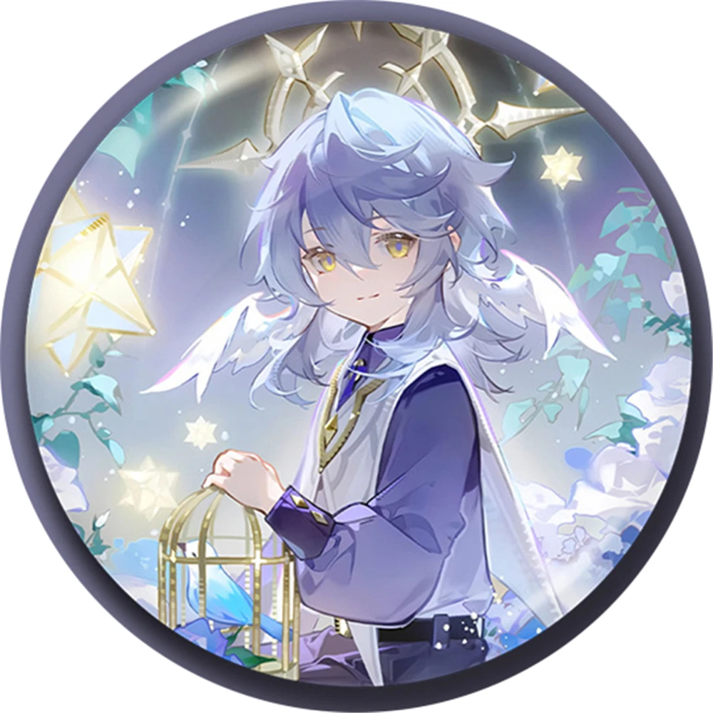 เข็มกลัดคอสเพลย์ Honkai: Star Rail Sunday ขนาด 58 มม. ทำจากเหล็กแผ่น SPTE สำหรับงานปาร์ตี้ฮาโลวีน ของขวัญคริสต์มาส