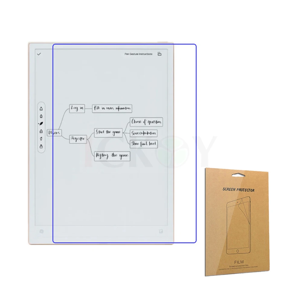 �y�Z�[�����zLCD �X�N���[���v���e�N�^�[ �}�b�g�V�[���h�t�B���� iFLYTEK AINOTE 2 AINOTE2 �d�q���[�_�[�A�N�Z�T���[�p