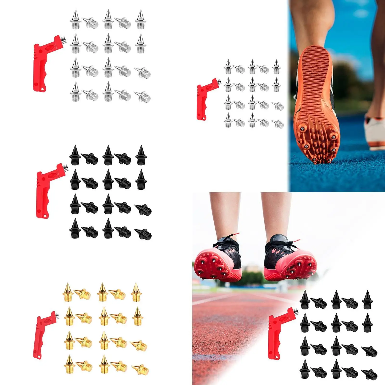 20x clavos para zapatos de pista, repuesto resistente para práctica de carrera corta al aire libre