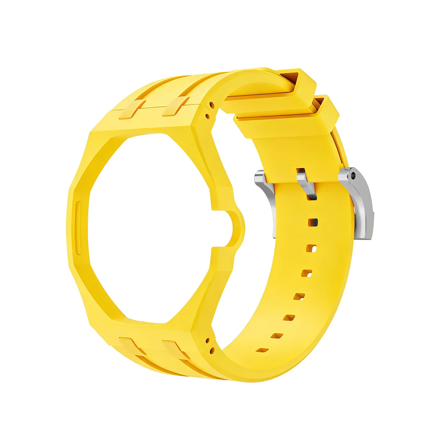 2-in-1 Silikon-Uhrenarmband & Keramikgehäuse für Swatch X AP Royal Pop Armband-Mod-Kit, Armband- und Gehäuse-Wechsler für Armbanduhren-Zubehör