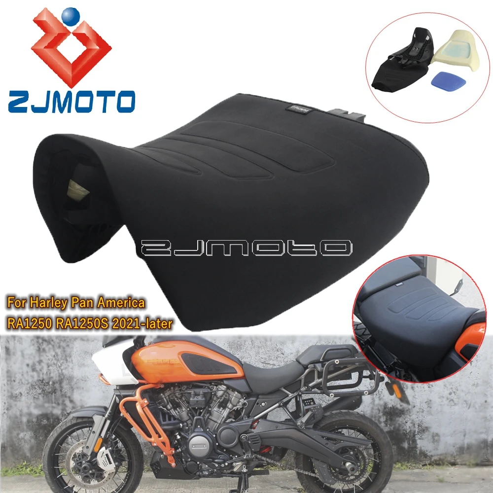 

Motorcycle Front Driver Solo Seat Cushion Lower Original 1 Inch Seat Pad Adjustable For Harley Pan America RA1250 RA1250S 2021+