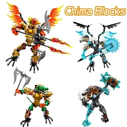 Legends of Chima CHI Fluminox Building Blocks Cragger Vardy Mungus Robot Figures Bricks Toys For Children Boys Christmas Gifts